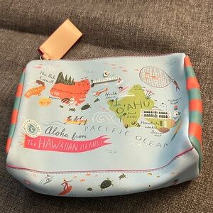 Spartina 449 Hawaiian Islands Makeup Organizer - Blue and Pink